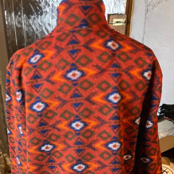 L.L.Bean XL Tall Aztec Snap Fleece Pullover - Picture 2 of 8